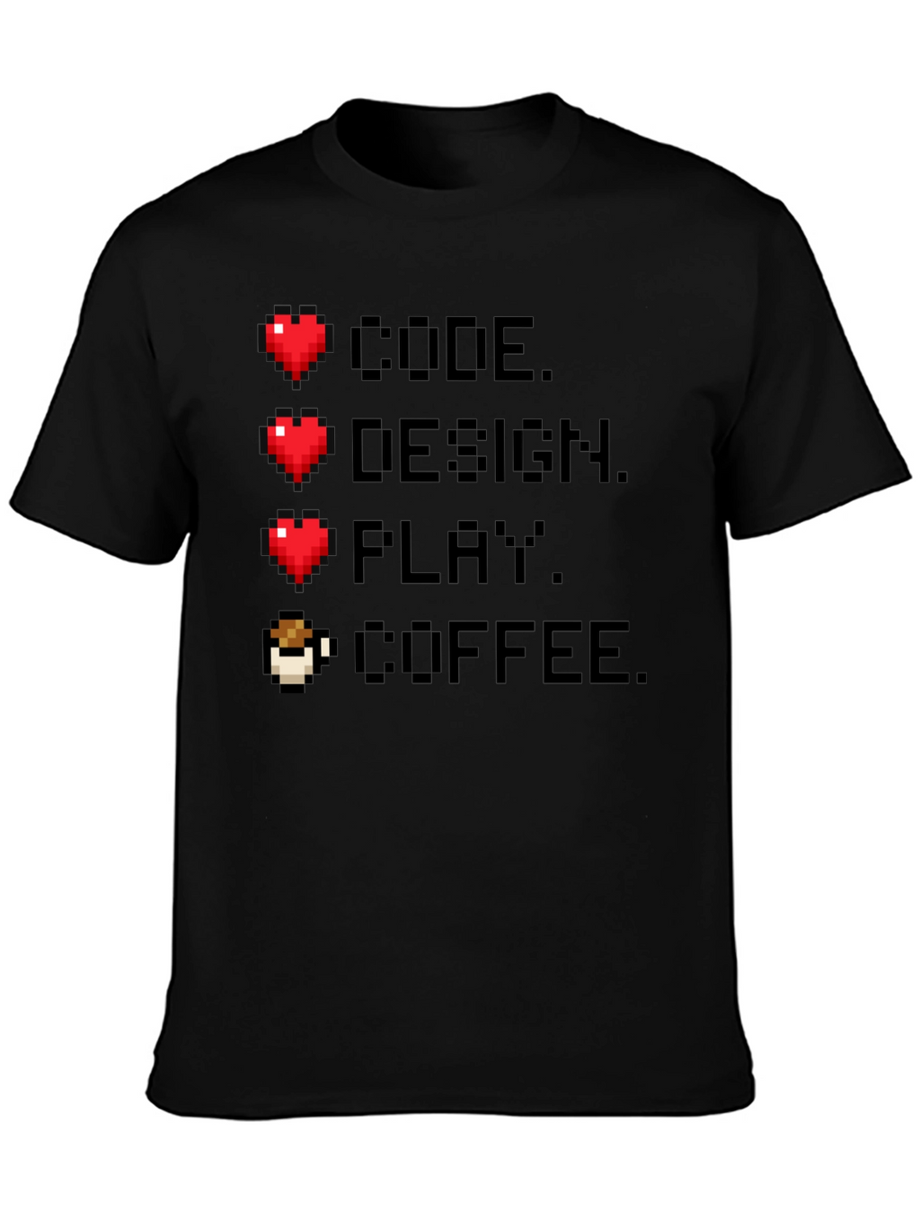 Gamer Code Design Play Coffee Tee