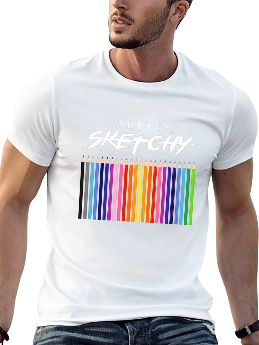 Pretty Sketchy Graphic T-Shirt