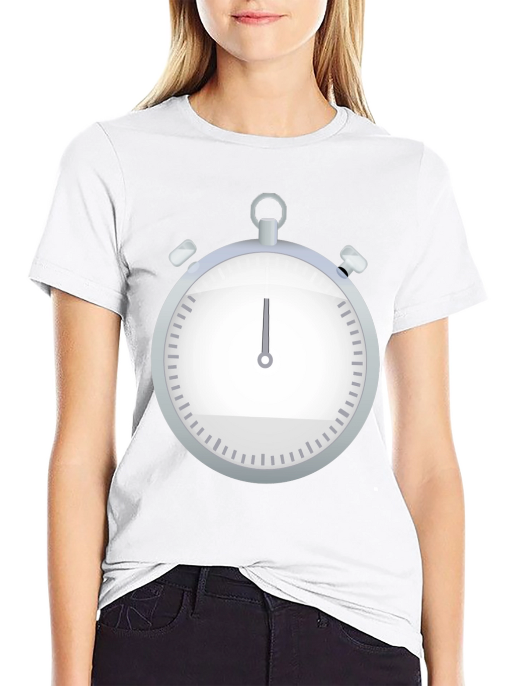 Stopwatch Graphic Tee - Classic Timekeeper Design