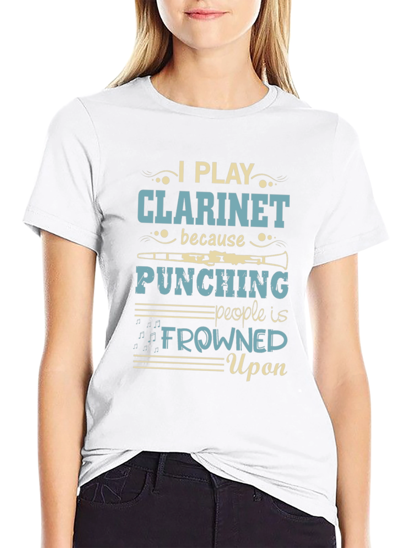 Clarinet Player Graphic Tee - Music Lovers Gift