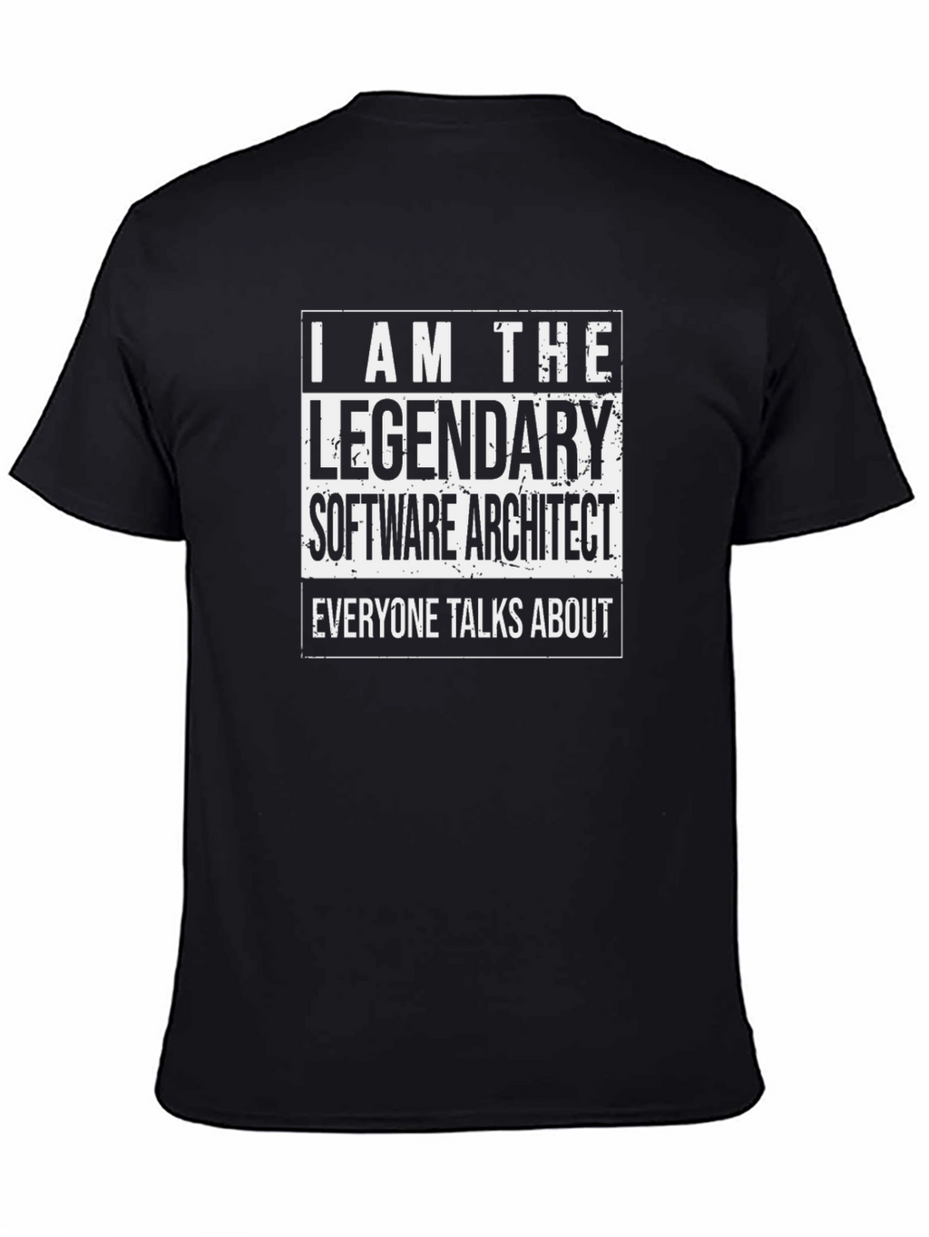 Legendary Software Architect T-Shirt - Black Cotton