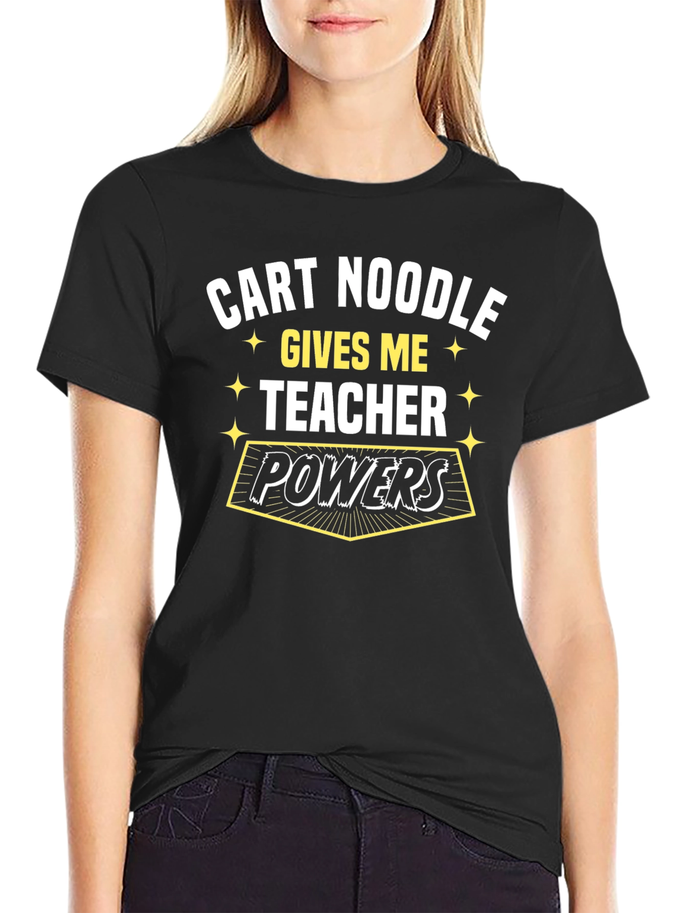 Cart Noodle Teacher Powers Graphic Tee