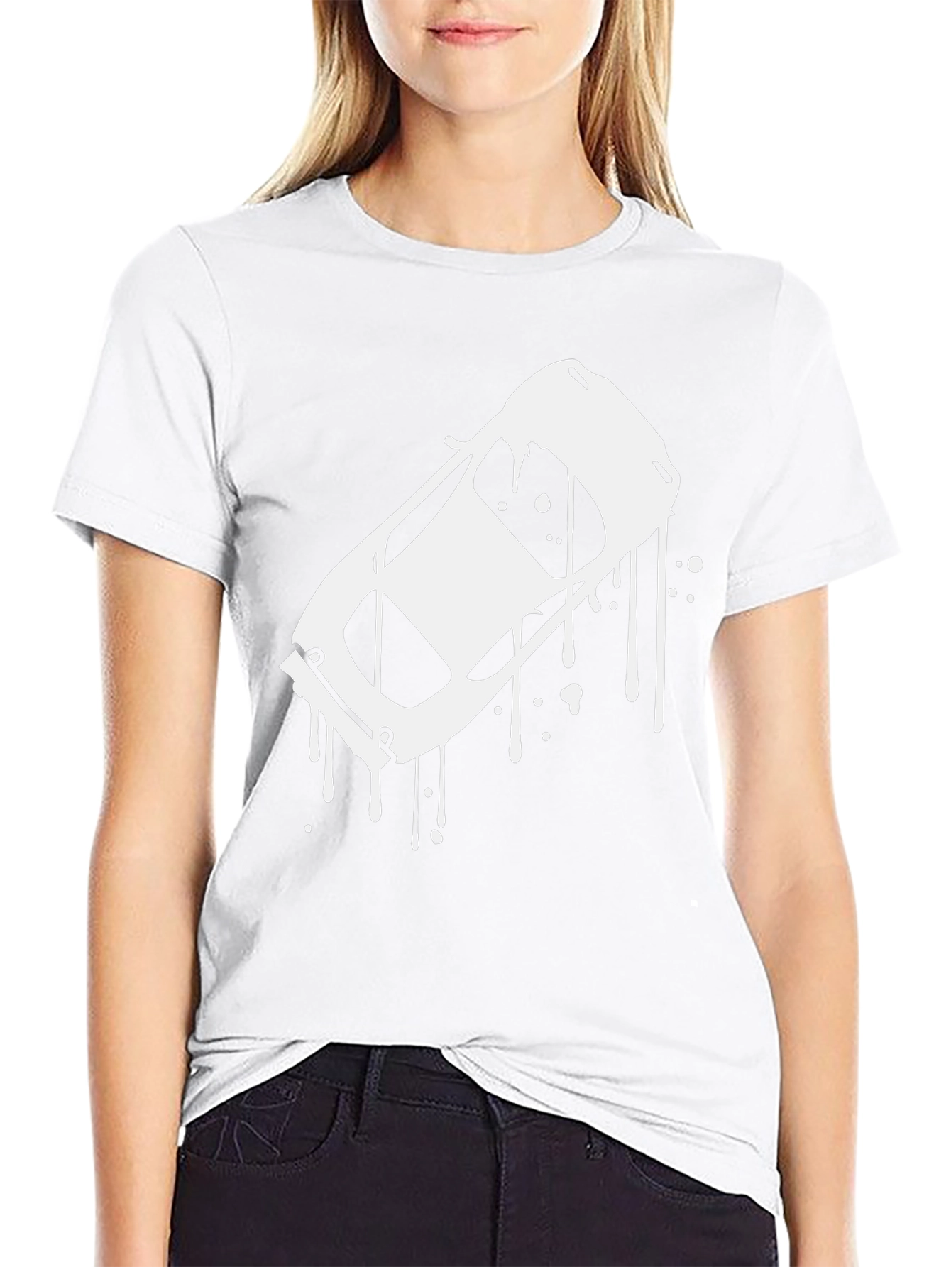 Black T-Shirt with Car Graphic Tee