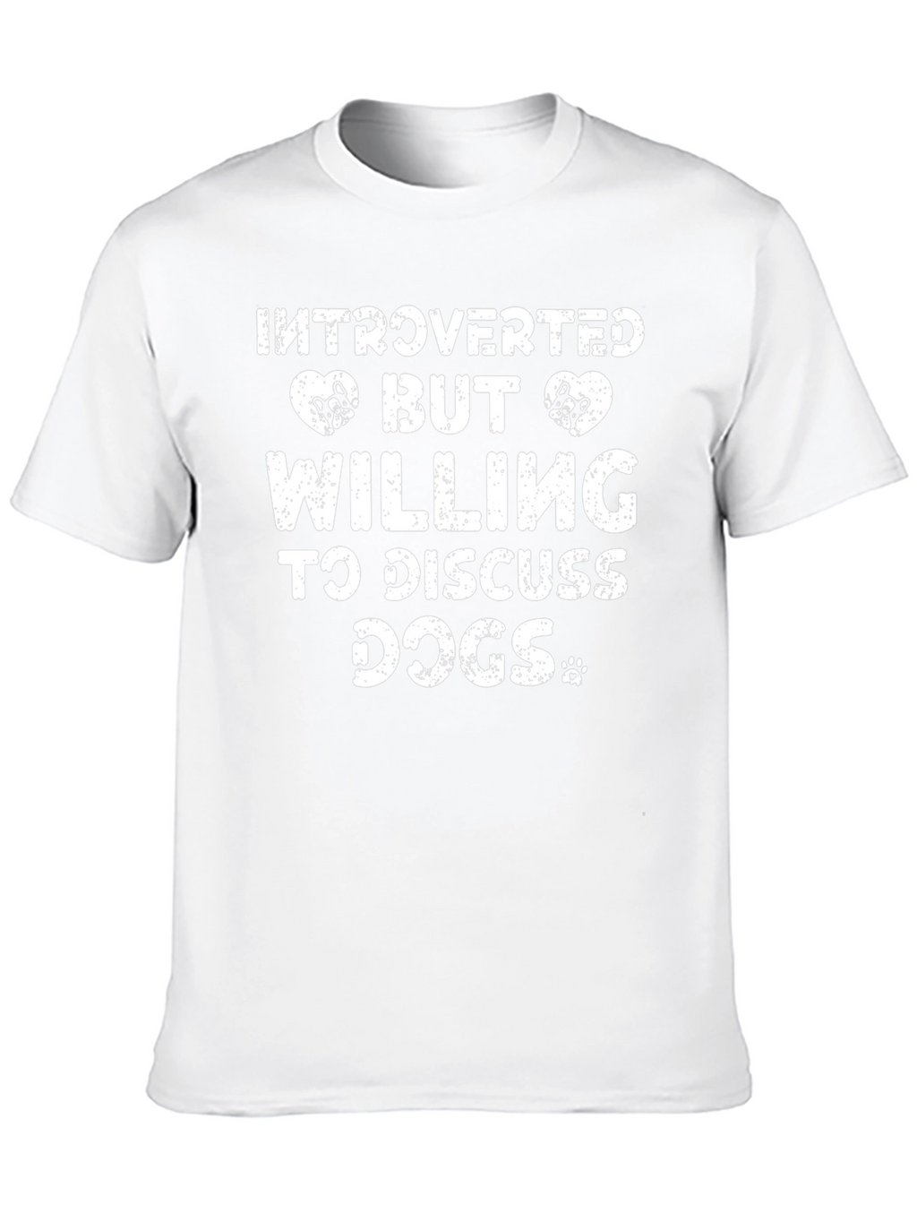 Introverted But Willing To Discuss Dogs Black T-Shirt