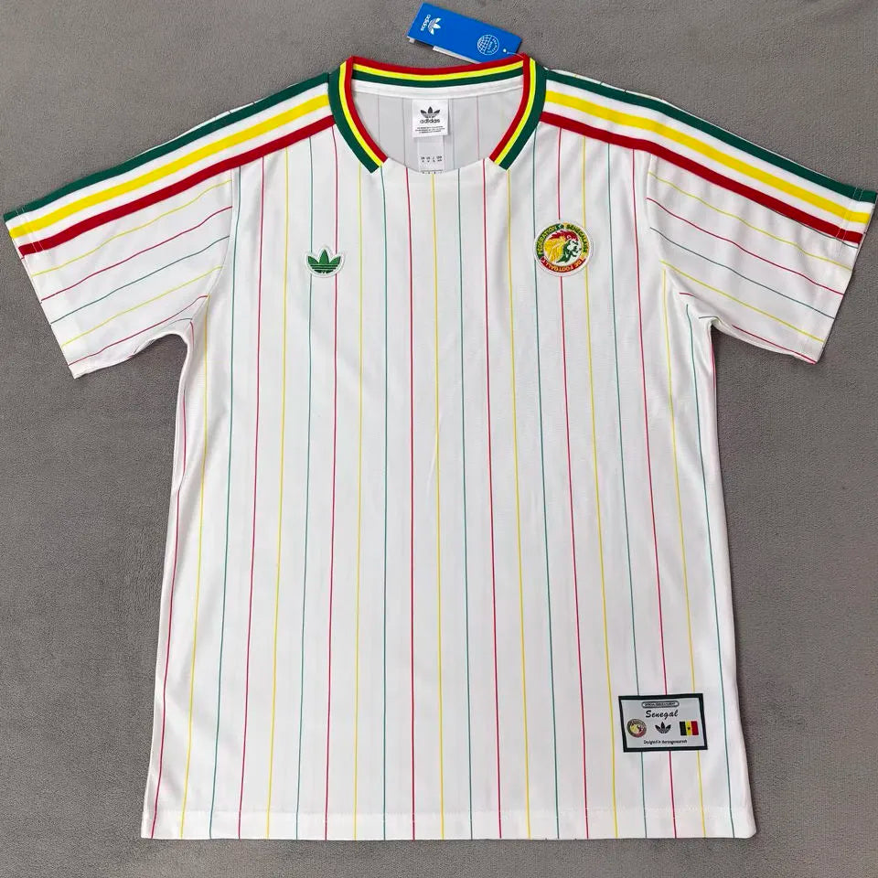 2026/27 Senegal White Retro Style Fans Soccer Jersey Front