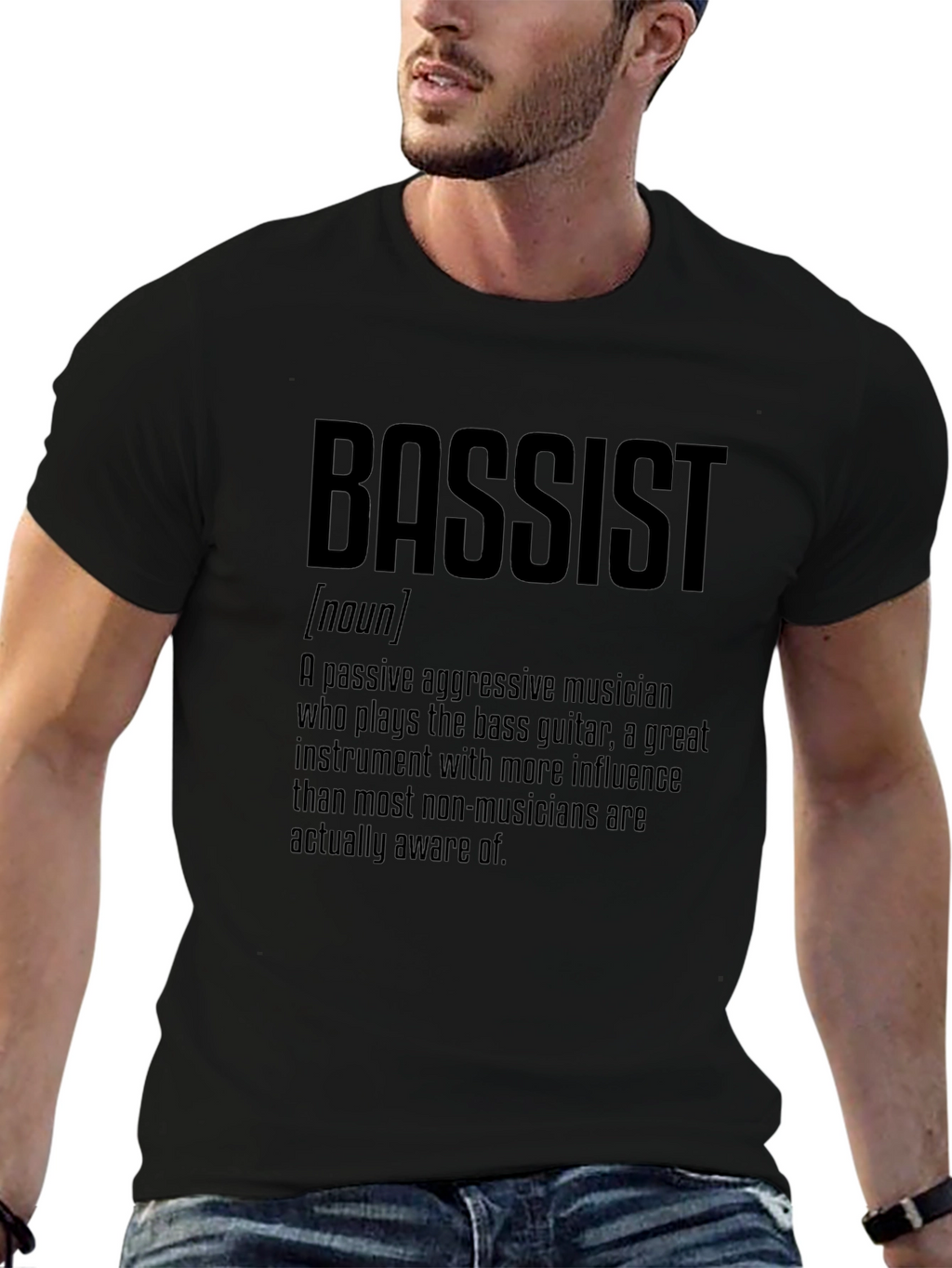 Bassist Definition Graphic Tee - Musician T-Shirt