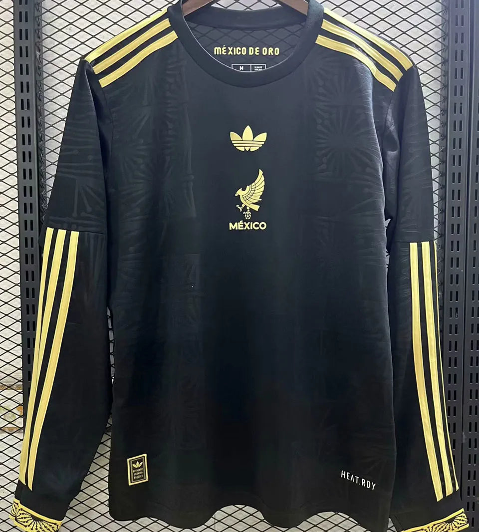 2026/27 Mexico Goalkeeper Pink Fans Soccer Jersey Detail 4