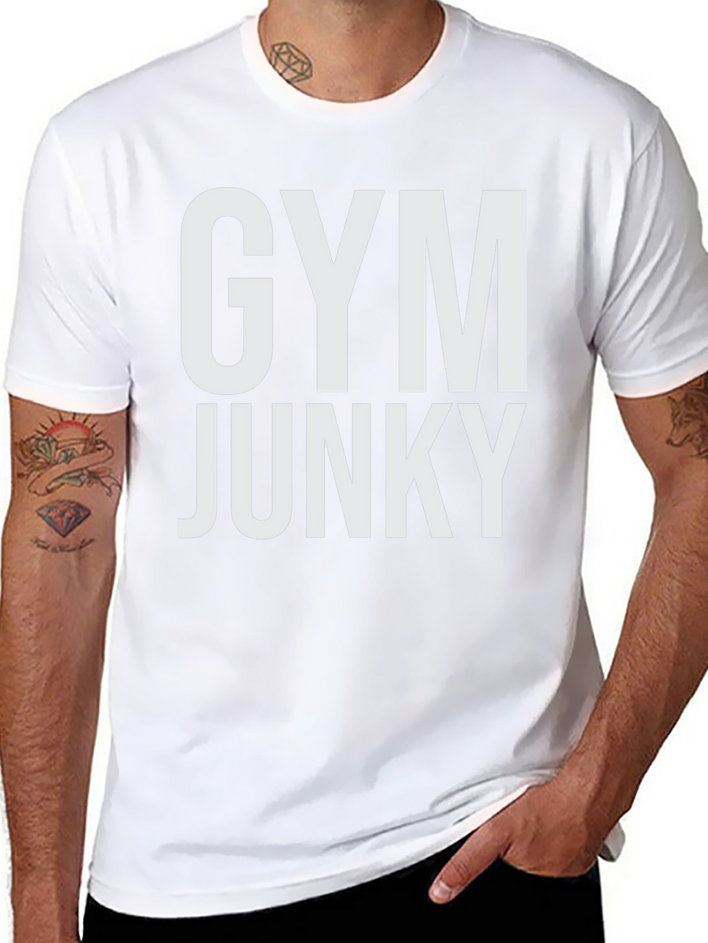 Gym Junky Graphic Tee - Black
