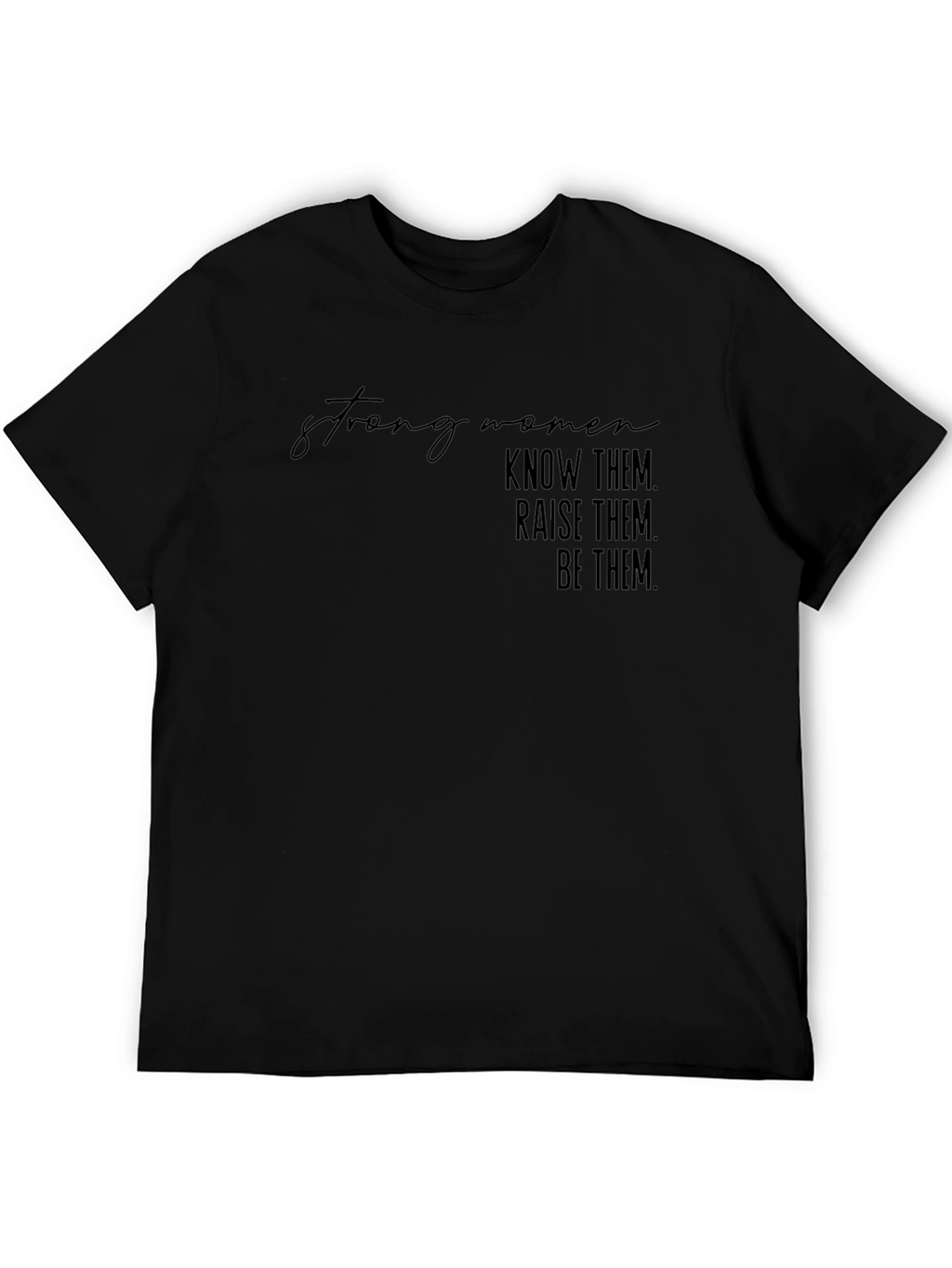 Strong Women Graphic Tee - Black