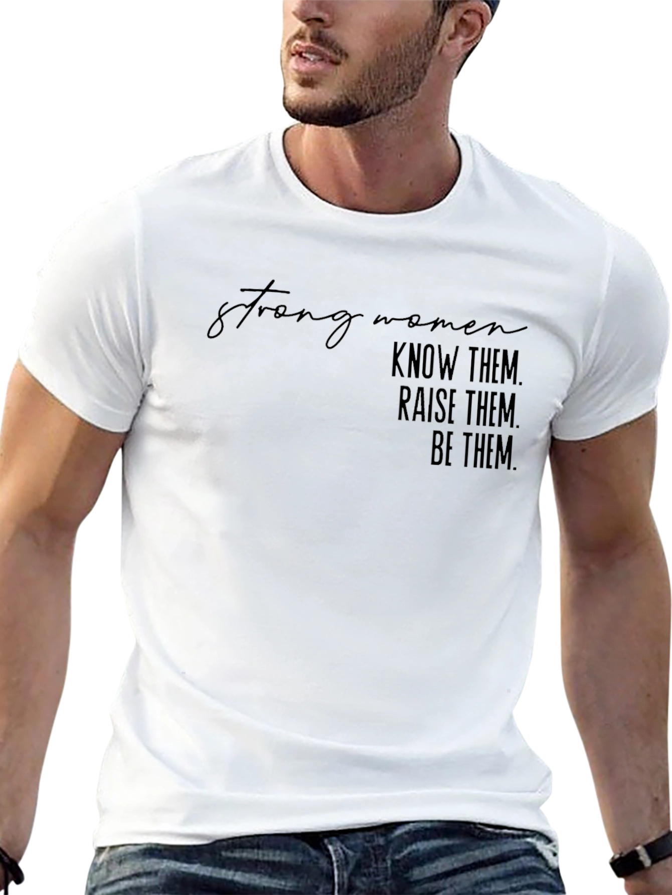 Strong Women Graphic Tee - Black