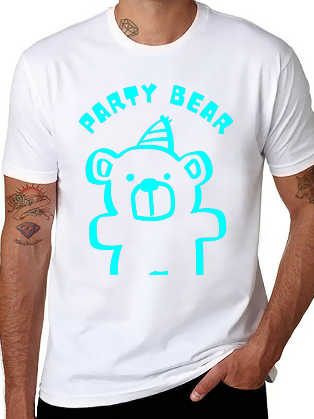 Party Bear T-Shirt - Fun Graphic Tee
