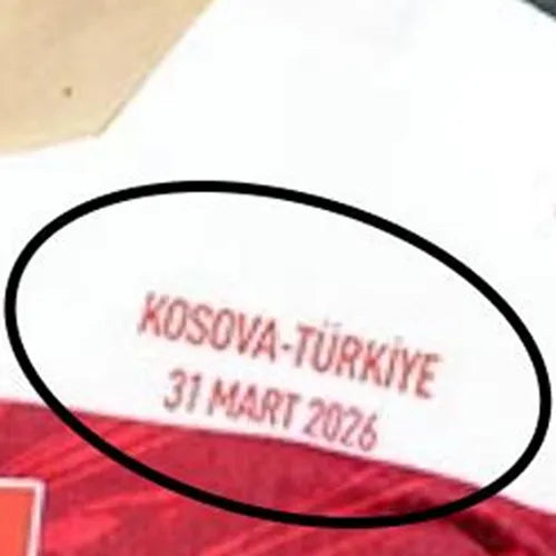 2026/27 Turkey Home White Player Version Soccer Jersey Detail 1