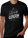 Never Give Up Graphic T-Shirt - Motivational Tee
