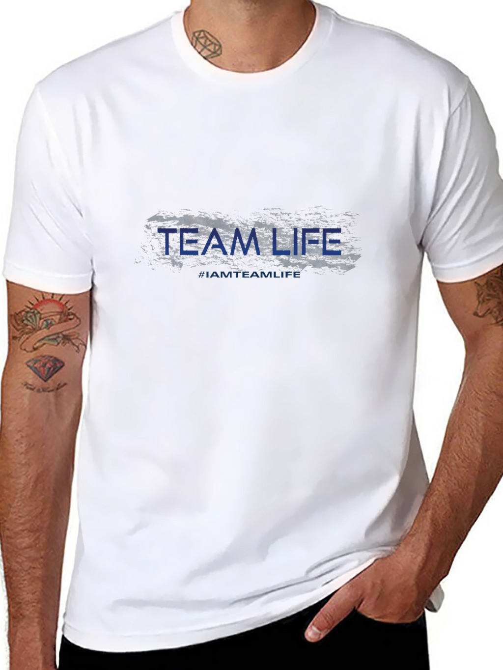 Team Life Black T-Shirt