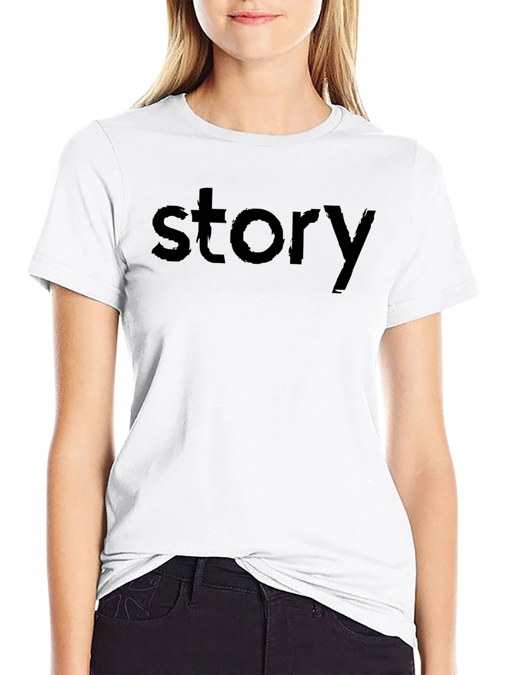 Story Black T-Shirt for Men
