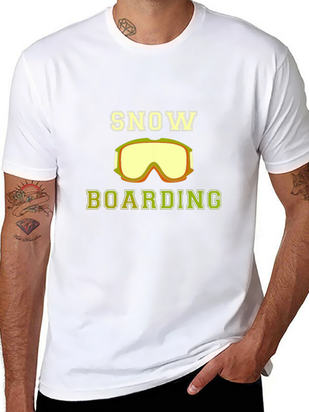 Snow Boarding Graphic Tee - Stylish Black Shirt