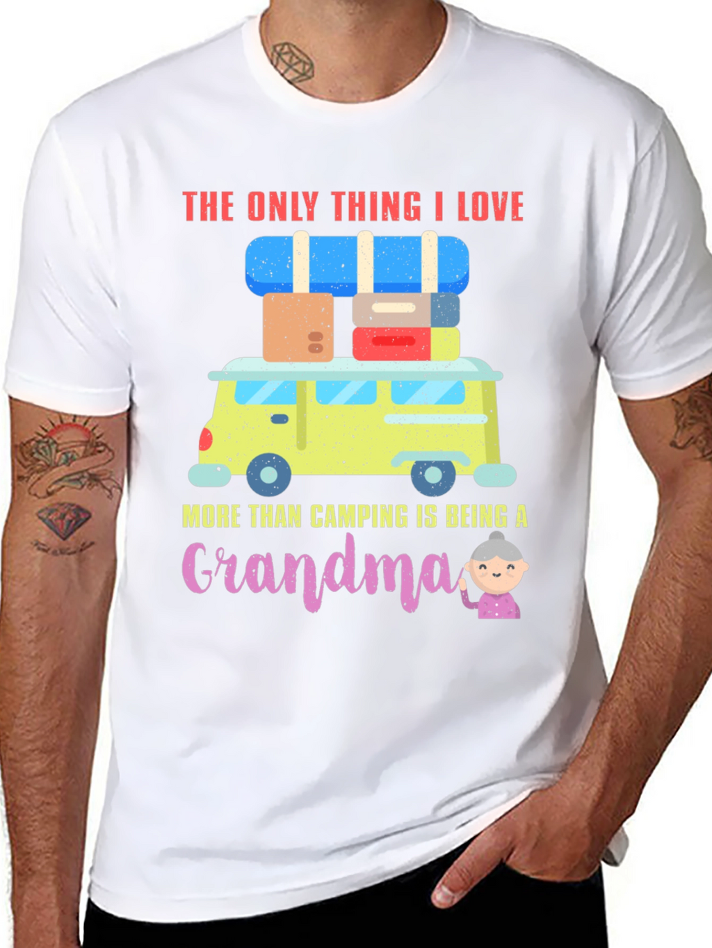 Camping Grandma T-Shirt: Adventure & Love