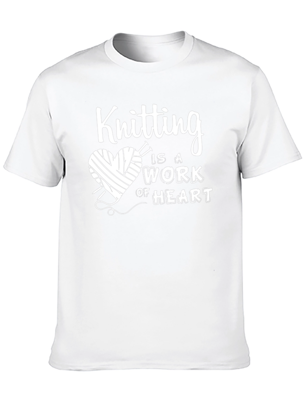Knitting Heart T-Shirt - A Work of Heart