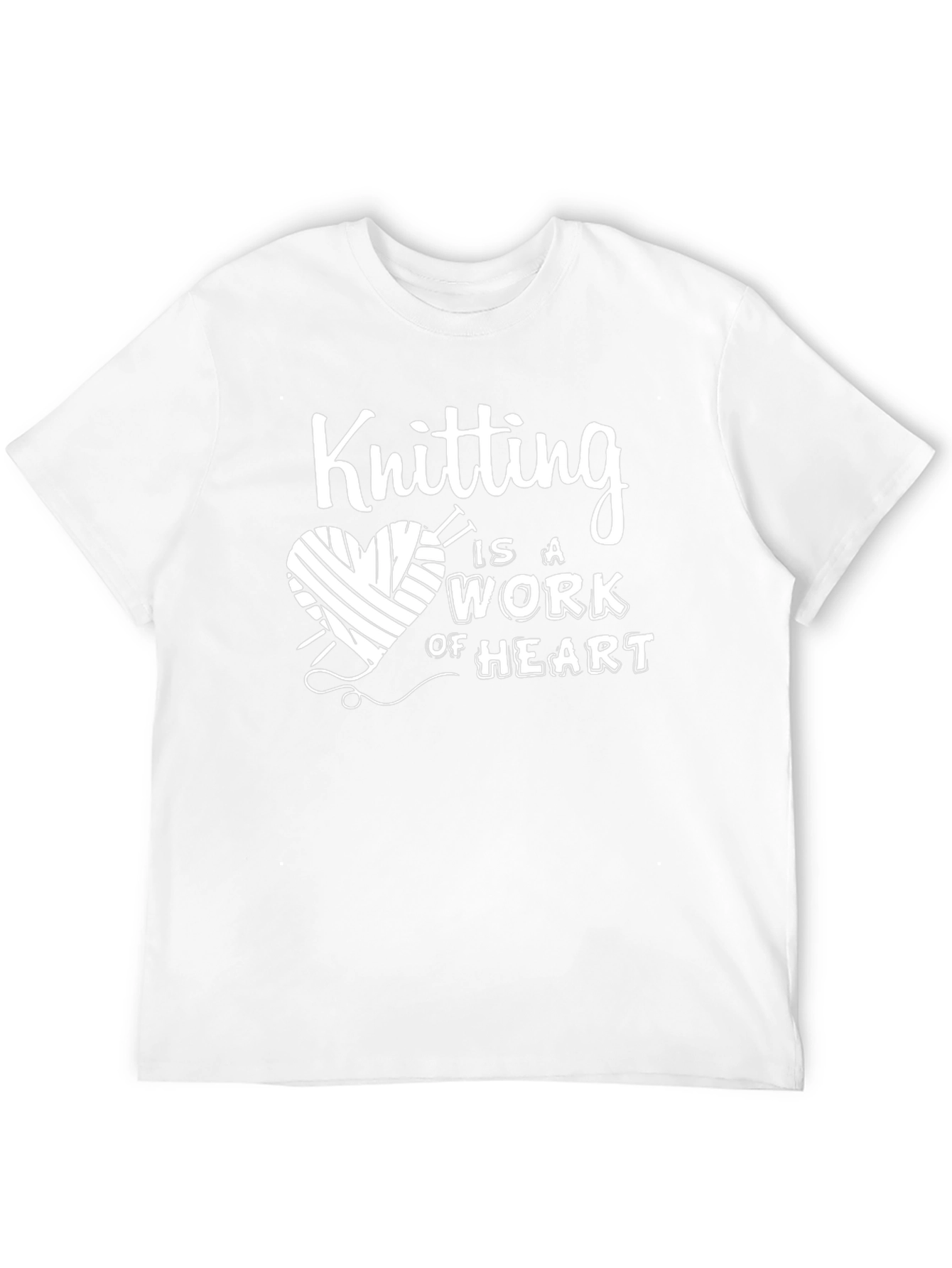 Knitting Heart T-Shirt - A Work of Heart