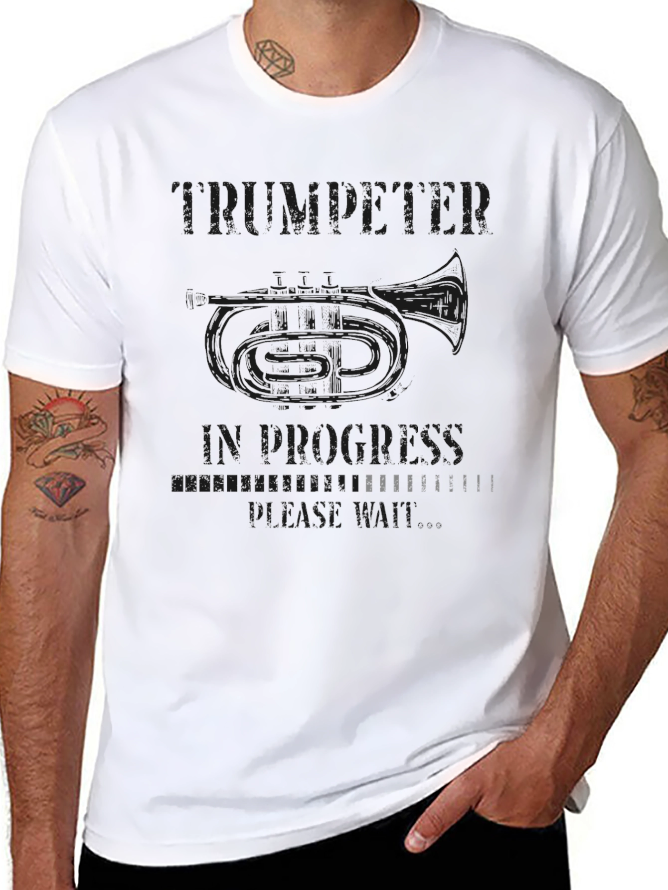 Tuba Player In Progress Funny Band T-Shirt