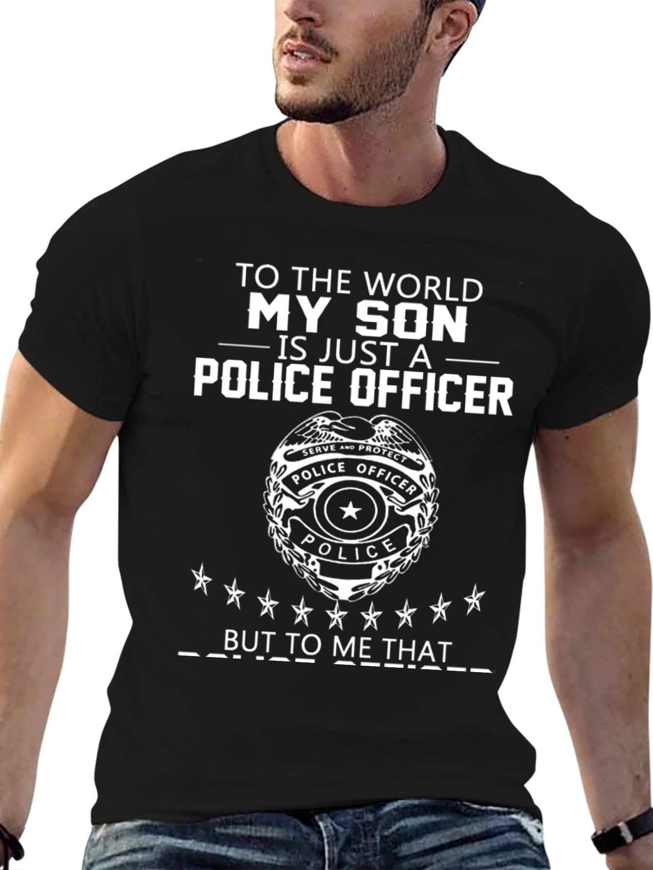 My Son Police Officer T-Shirt Gift