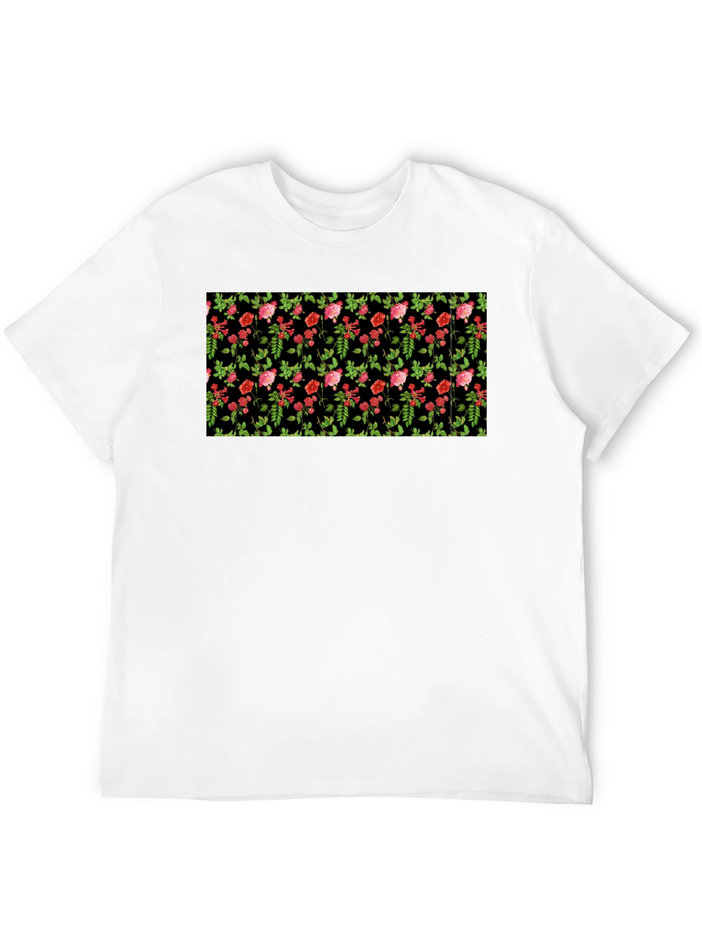 Floral Black T-Shirt