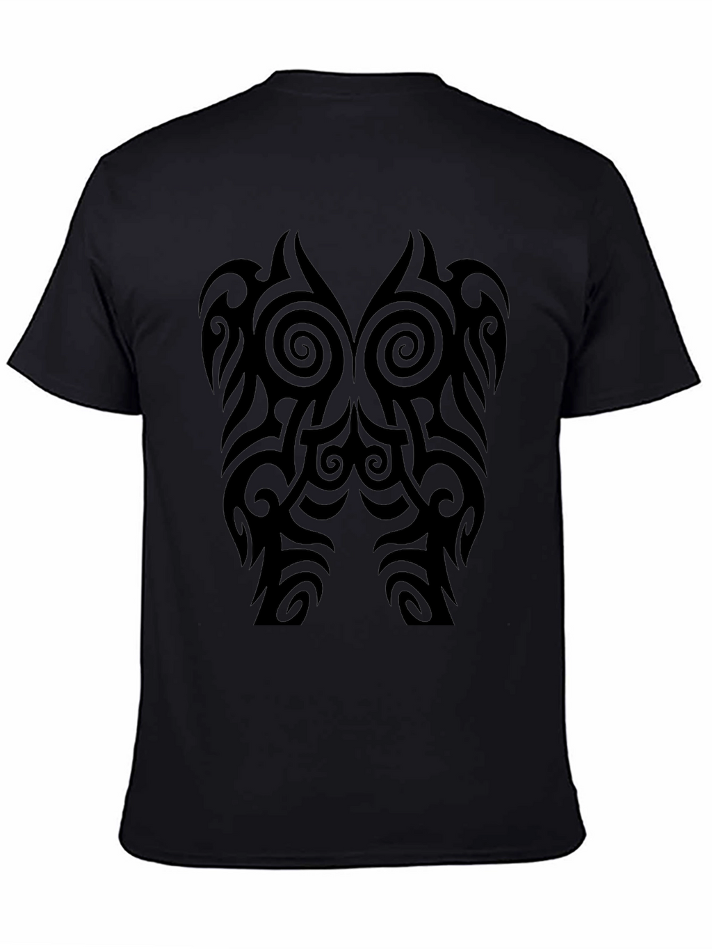 Tribal Tattoo Graphic Black T-Shirt
