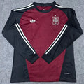 2026/27 Spain Goalkeeper Red Fans Long Sleeve Soccer Jersey Front