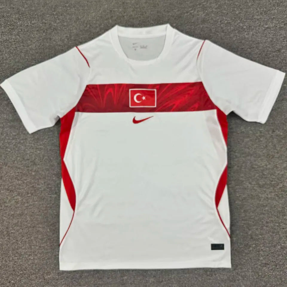 2026/27 Turkey Home White Fans Soccer Jersey Front
