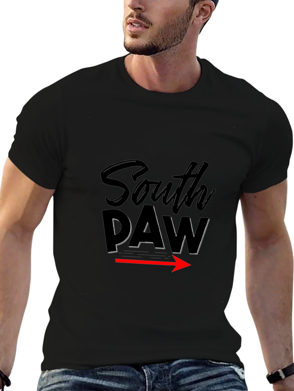 South Paw Arrow Graphic Tee - Black