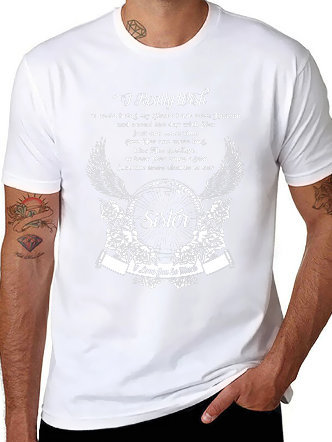 Sister Memorial T-Shirt - I Really Wish Design