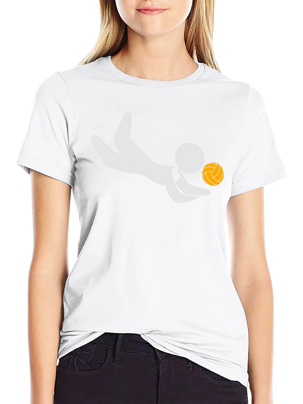 Volleyball Player Graphic T-Shirt