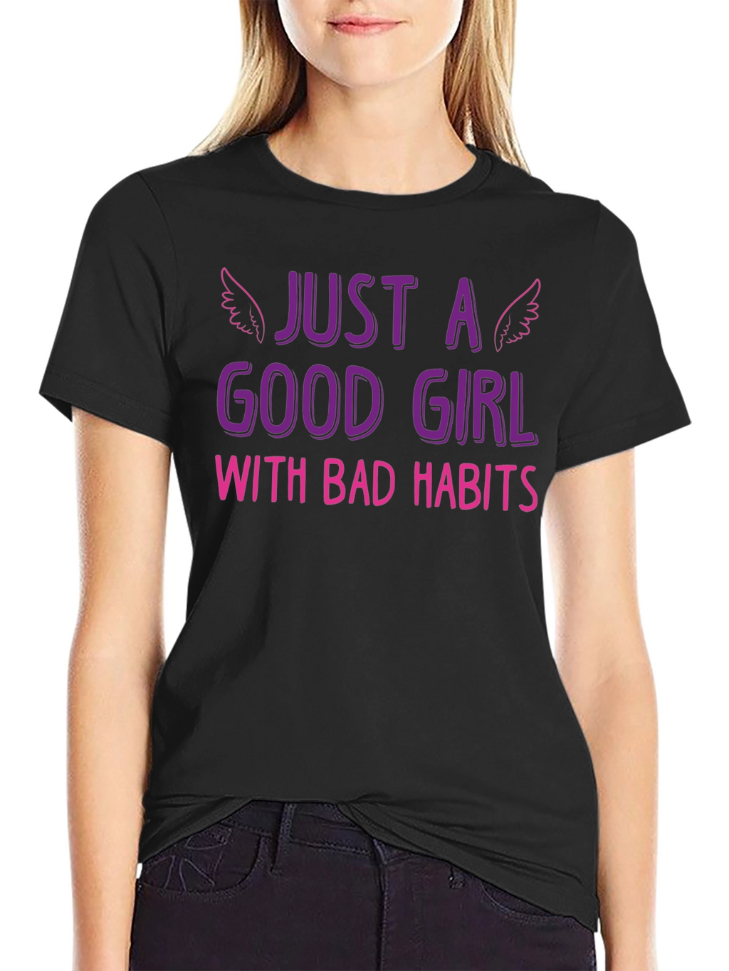 Just a Good Girl with Bad Habits Graphic Tee