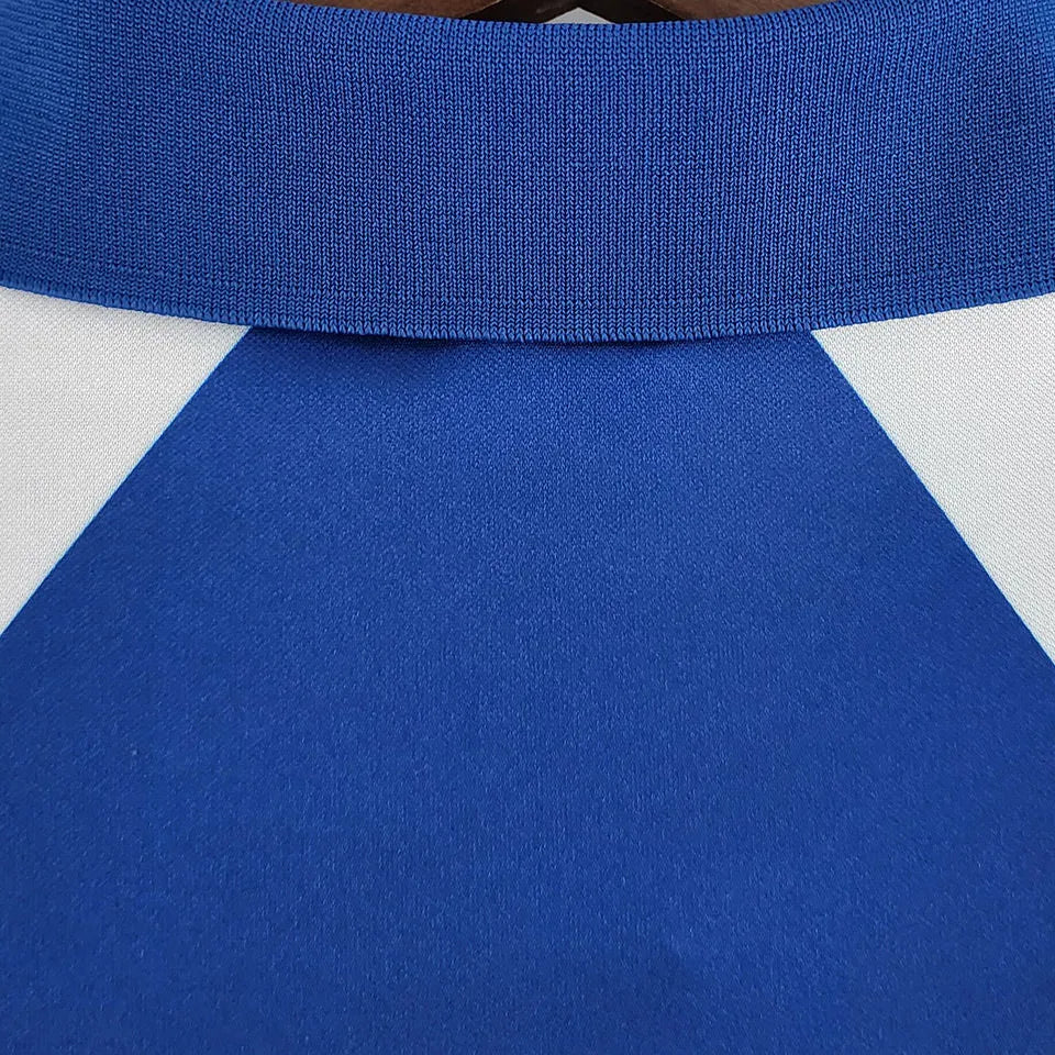 1988/90 France Home Long Sleeve Retro Soccer Jersey Detail 3