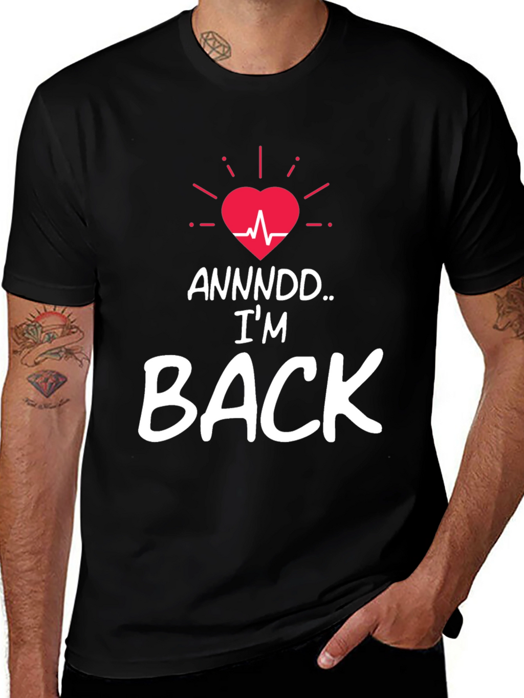 Im Back T-Shirt - Heartbeat Revival Graphic Tee