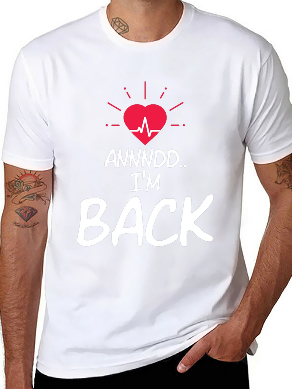 Im Back T-Shirt - Heartbeat Revival Graphic Tee