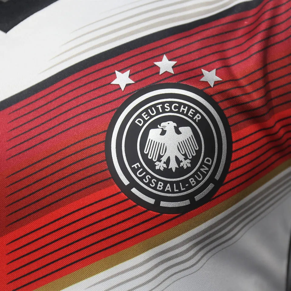 2014 Germany Home White Retro Player Version Soccer Jersey 3 Start 三星 Detail 4