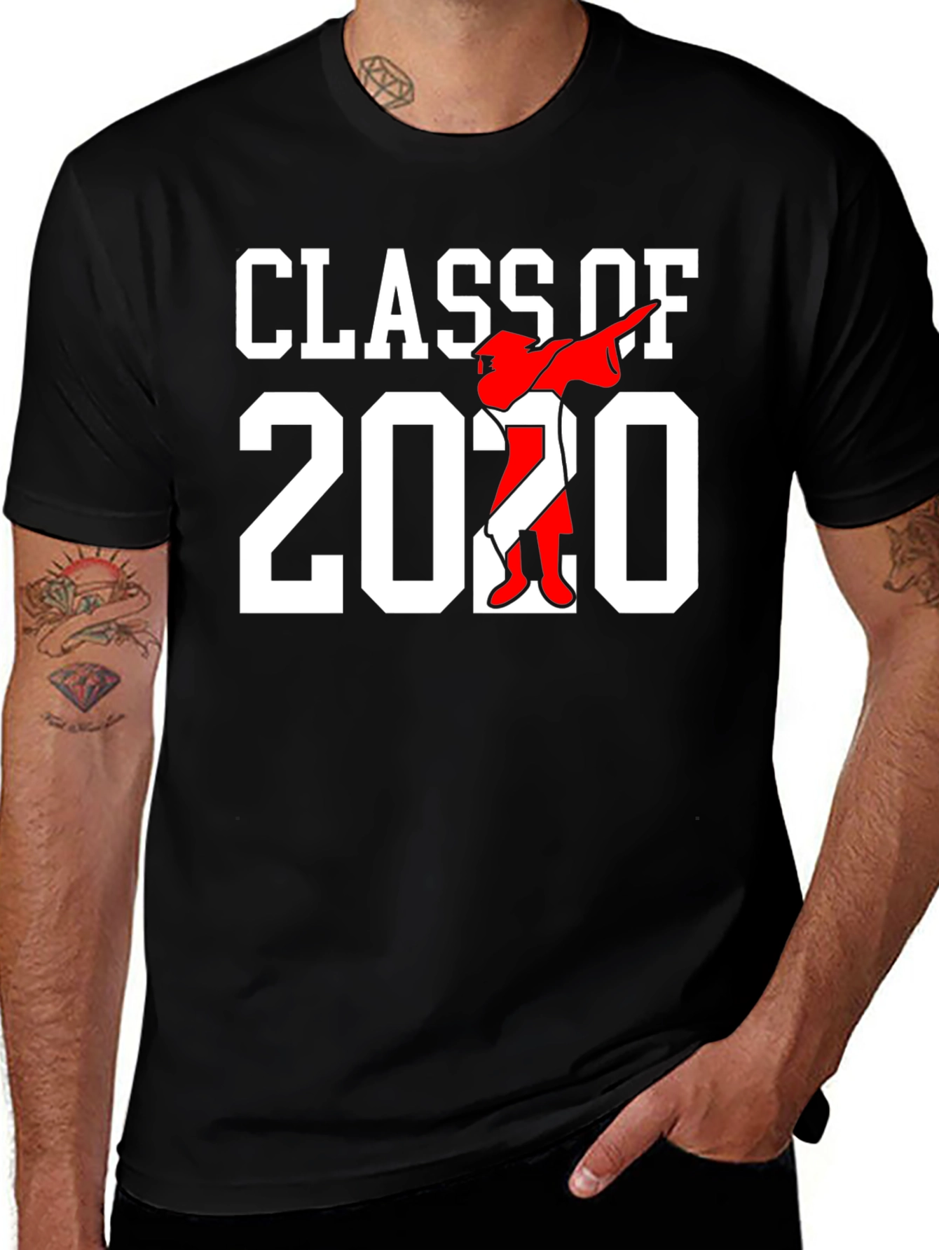 Class of 2020 T-Shirt Graduation Dabbing Design