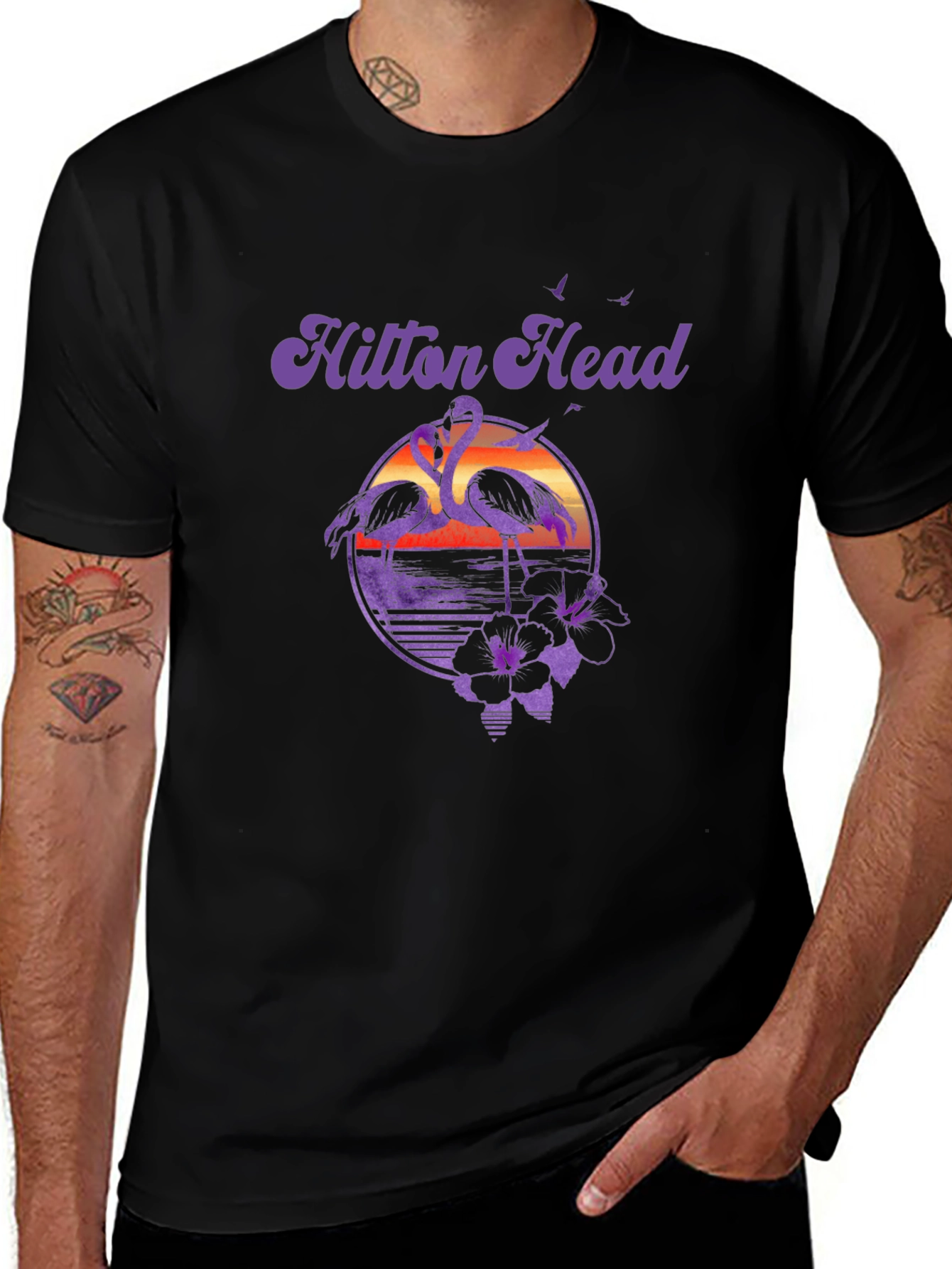 Hilton Head Flamingo Graphic Tee
