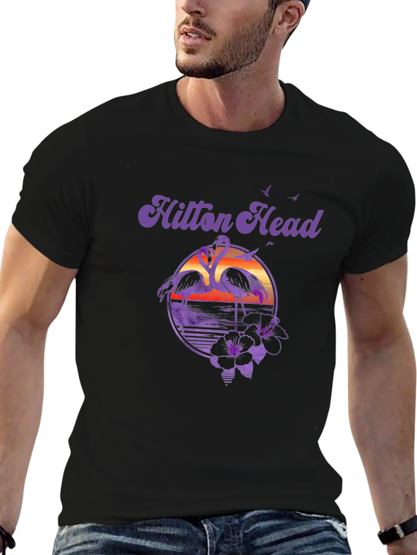 Hilton Head Flamingo Graphic Tee