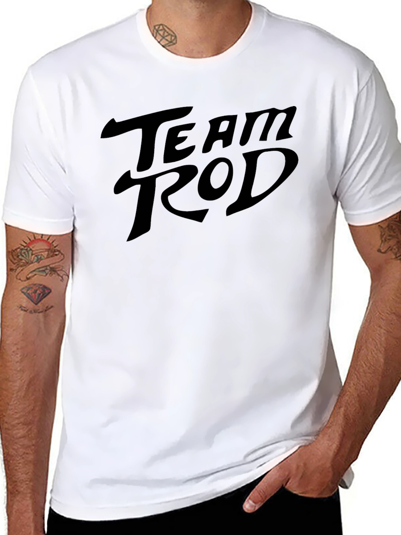 Team Rod Black Graphic T-Shirt
