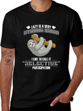 Lazy Sloth T-Shirt - Selective Participation Tee