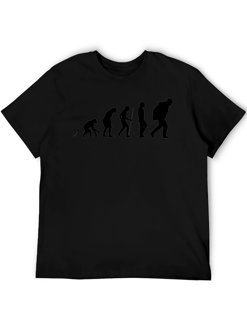 Evolution of Man Black T-Shirt