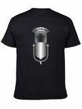 On The Air Microphone Black T-Shirt