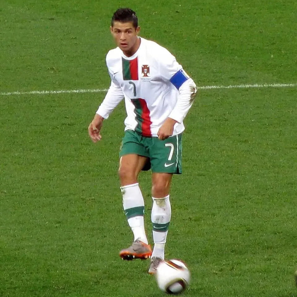 2010 Portugal Away White Retro Soccer Jersey Detail 2