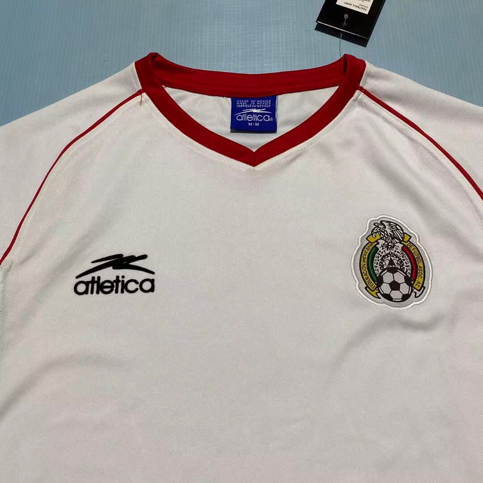1998 Mexico White Retro Soccer Jersey Item NO.: 2145980 Detail 1