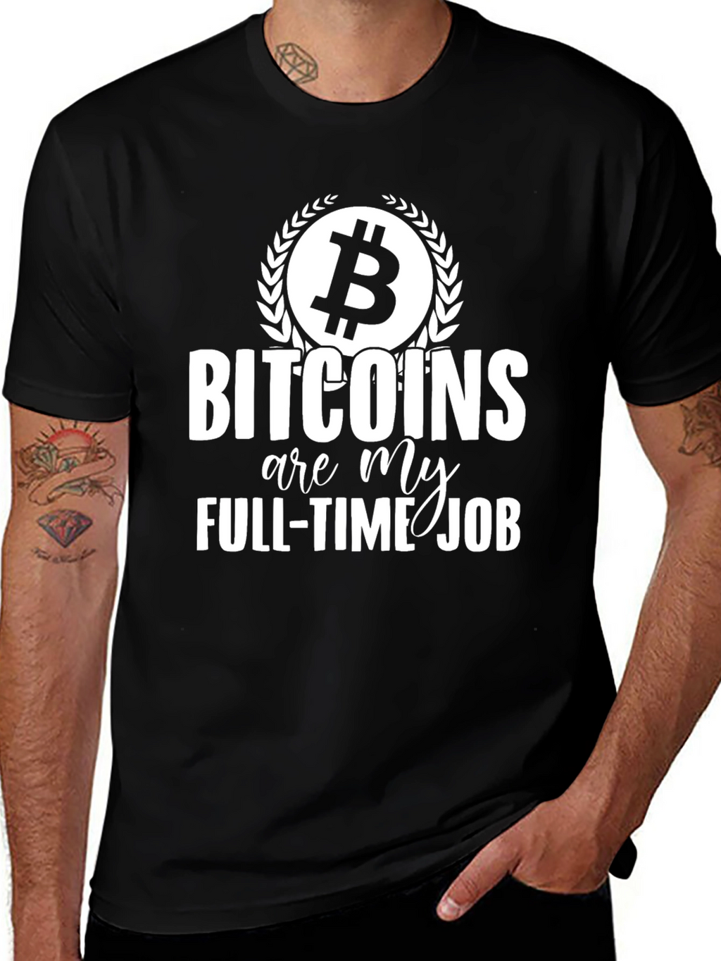 Bitcoin Full-Time Job Graphic Tee