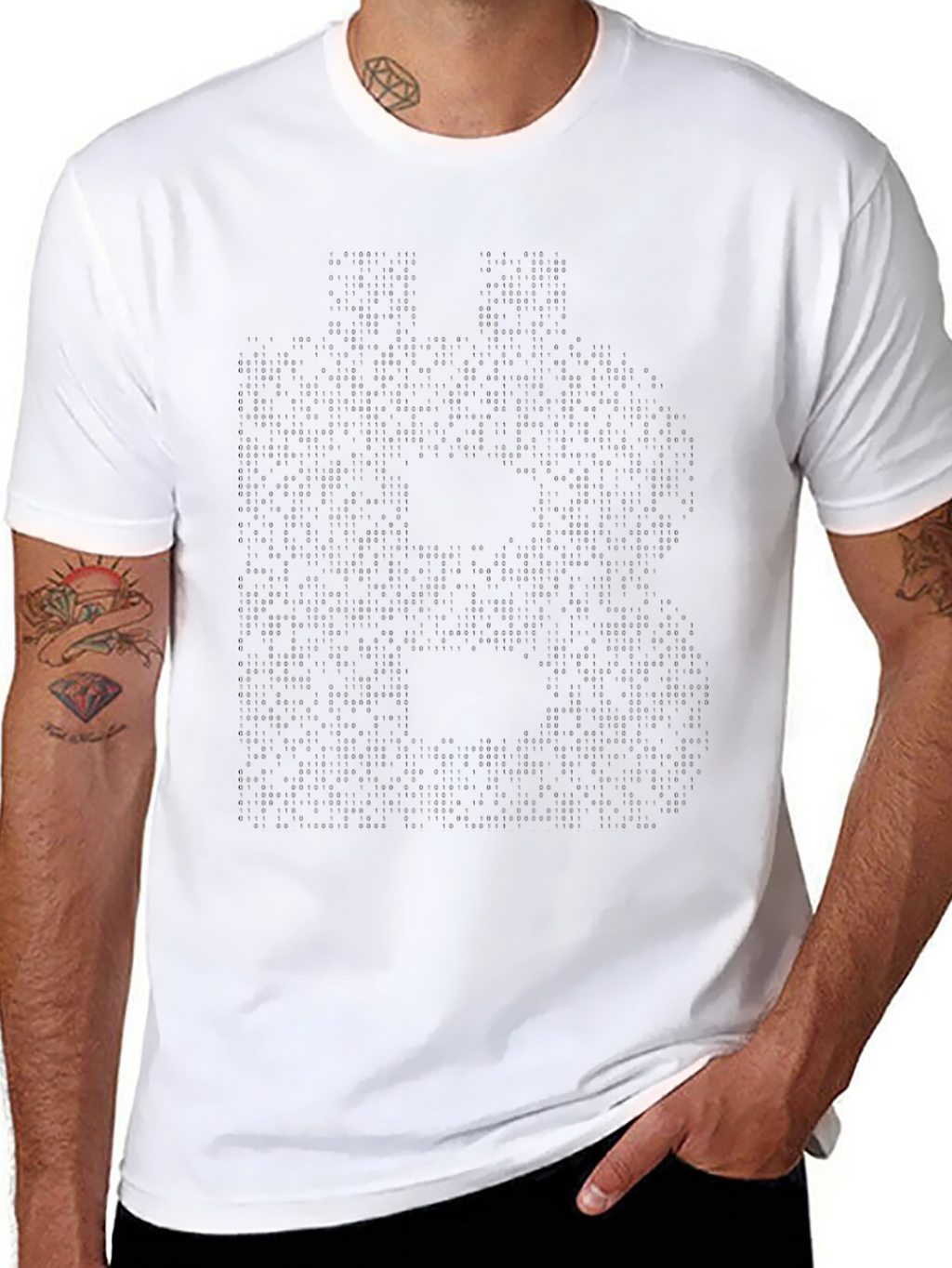 Mens Solid Black Crew Neck Casual T-Shirt