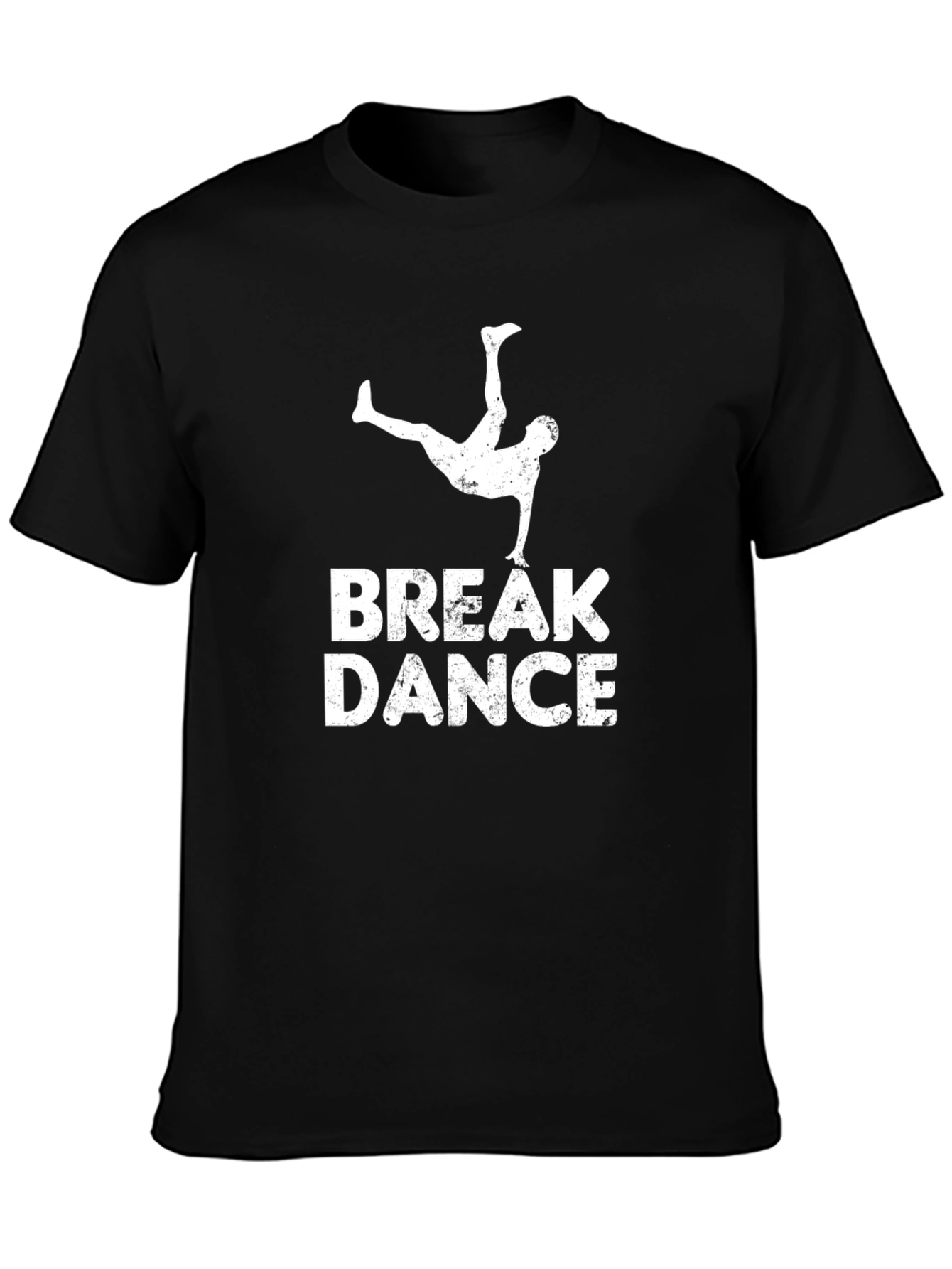 Break Dance Graphic T-Shirt - Black Cotton Tee