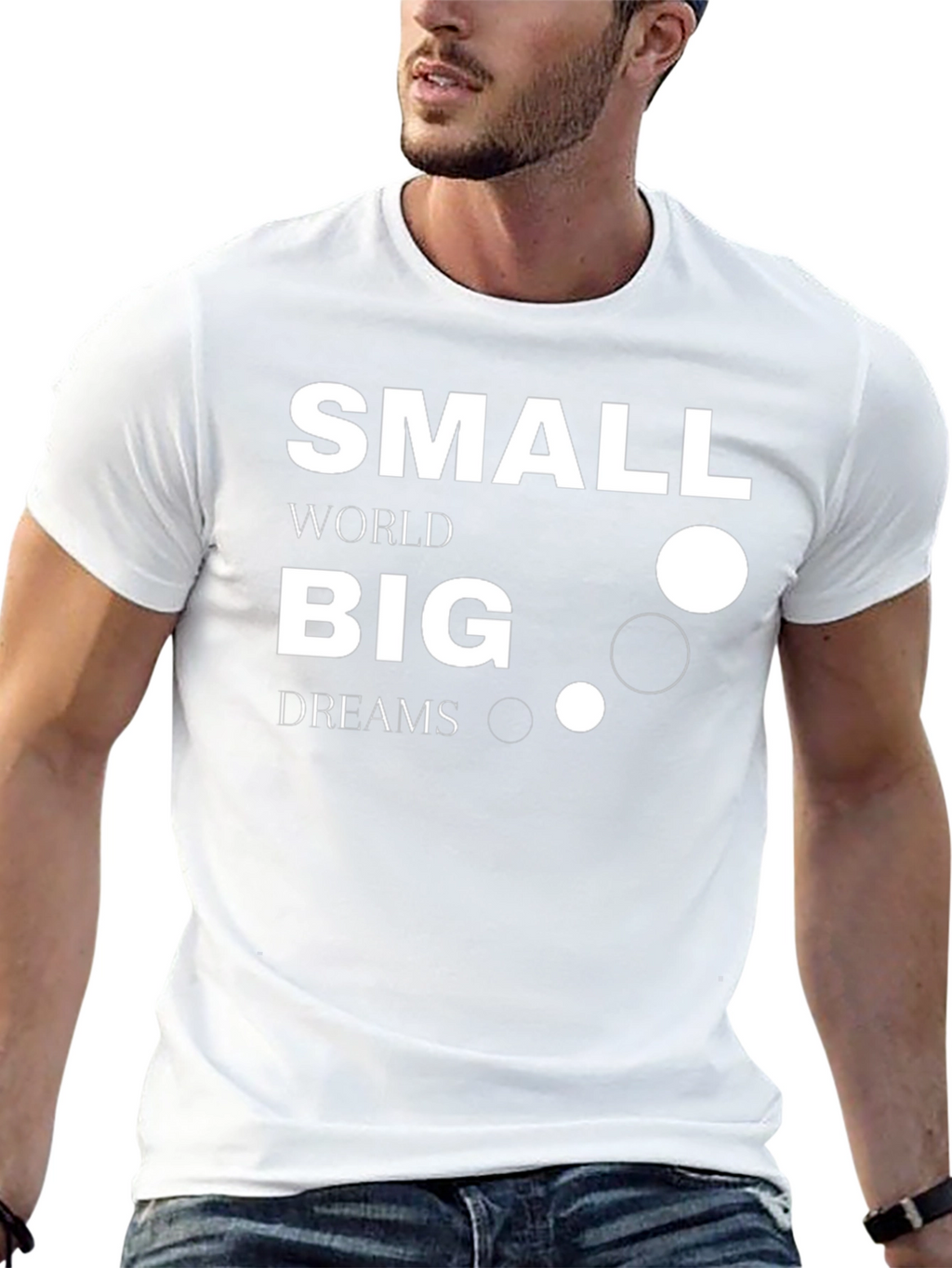 Small World Big Dreams Graphic Tee - Black